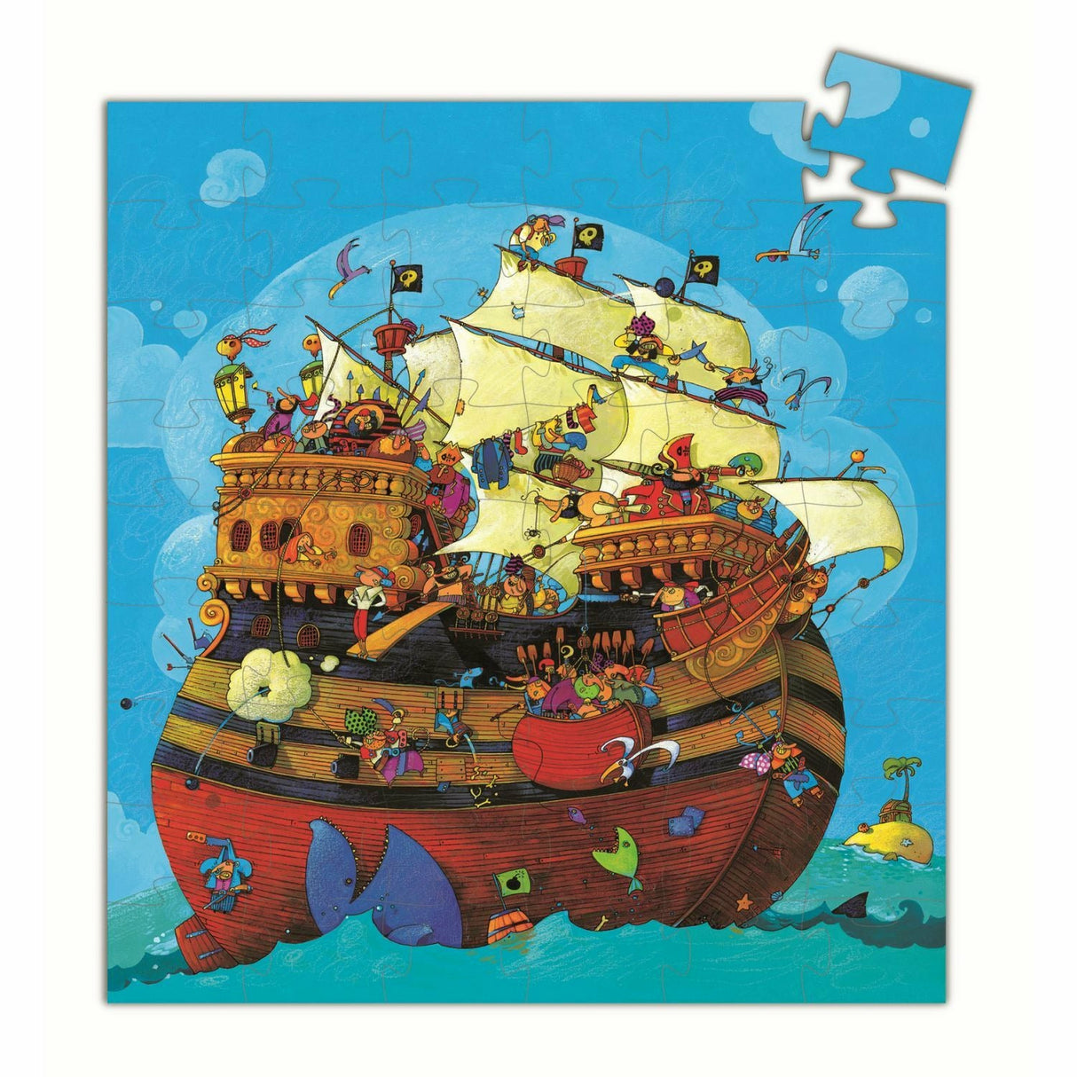 Djeco | Formen Puzzle: Barbarossa's boat - 54 Stk. *