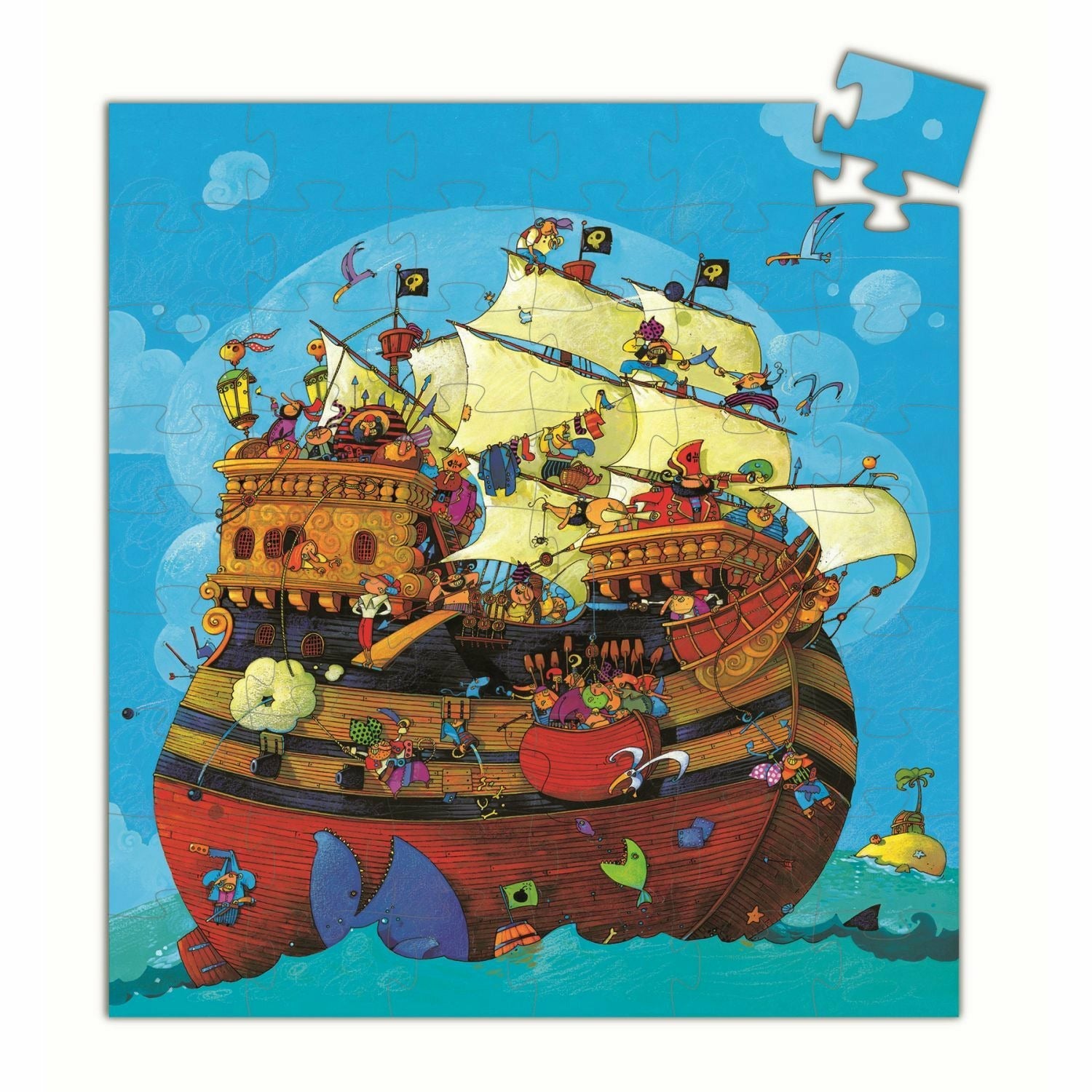 Djeco | Formen Puzzle: Barbarossa's boat - 54 Stk. *