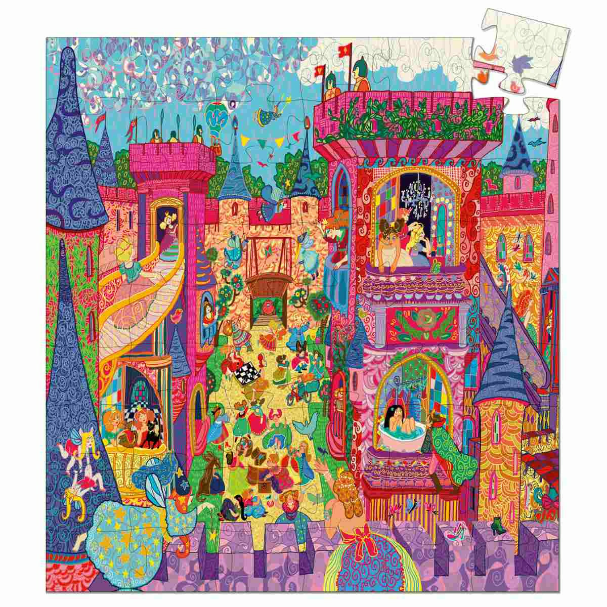 Djeco | Formen Puzzle: The fairy castle - 54 Stk.
