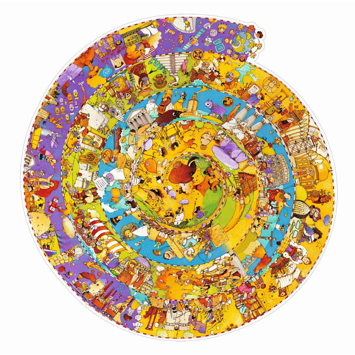 Djeco | Wimmelpuzzle: Unsere Geschichte + booklet - 350 Stk.