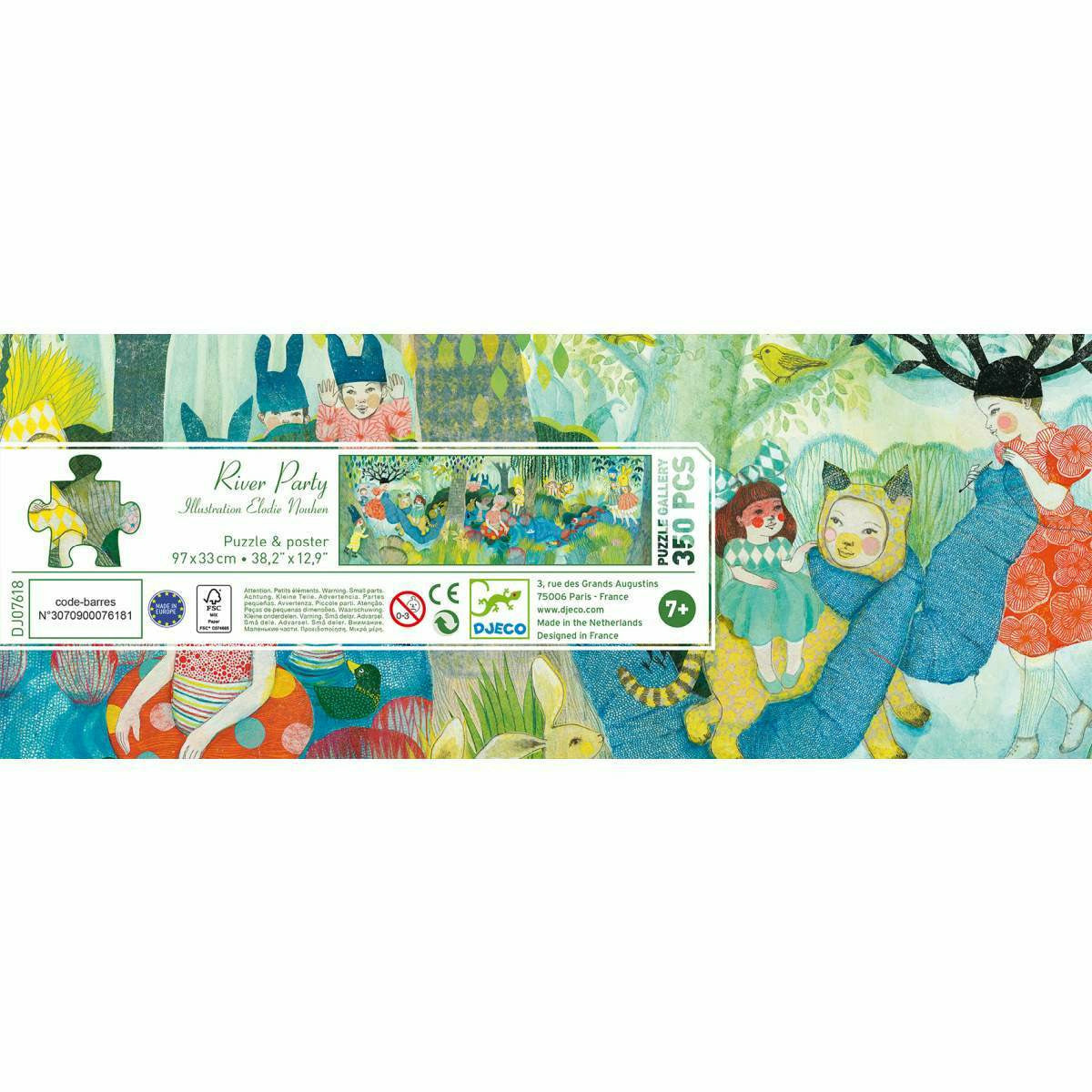 Djeco | Puzzle Gallerie: River Party - 350 Teile