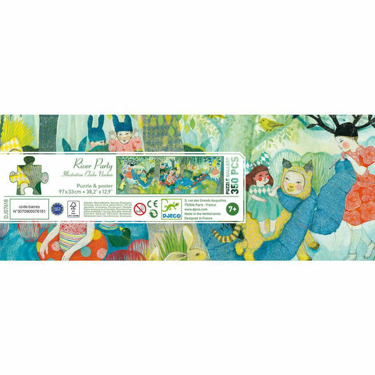Djeco | Puzzle Gallerie: River Party - 350 Teile
