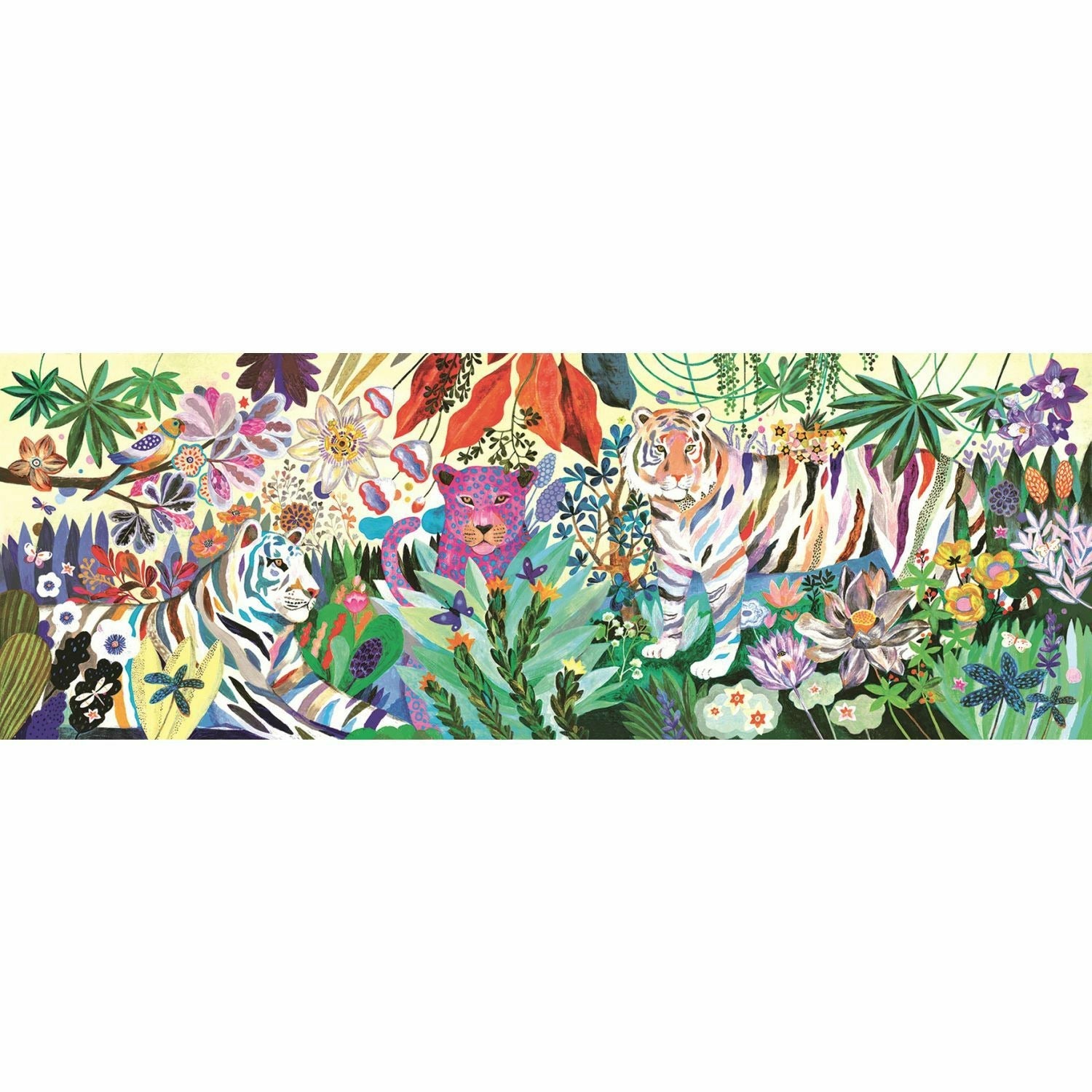 Djeco | Puzzle Gallerie: Rainbow Tigers - 1000 Stk.