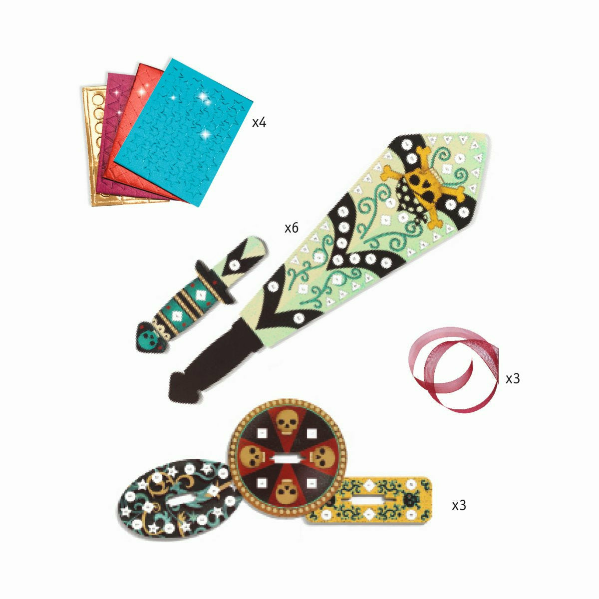 Djeco | Do it yourself: Mosaik- Piratenschwerter Wie ein Pirat