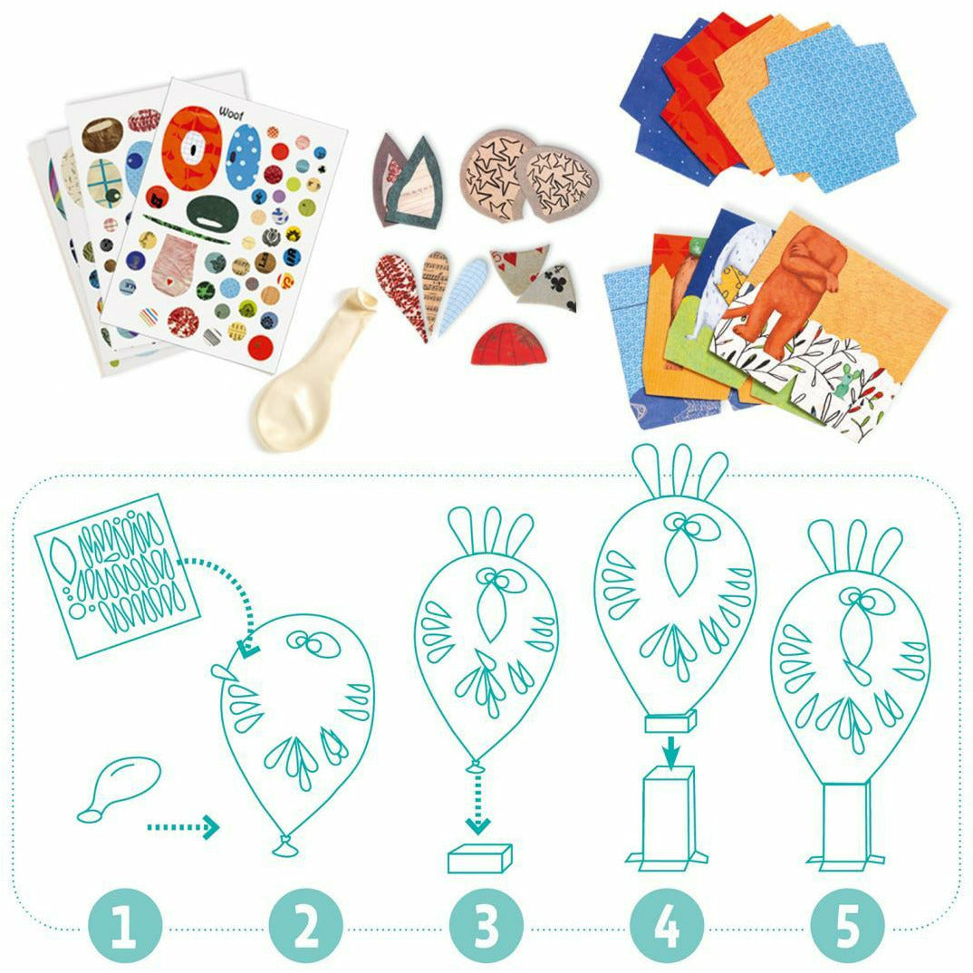 Djeco | Do it yourself: Ballons zum Dekorieren Tiere