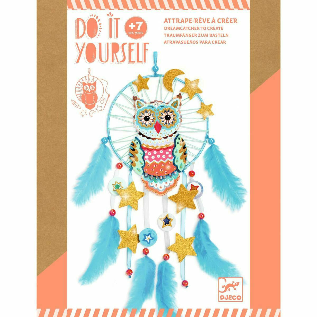 Djeco | Do it yourself: Traumfänger zum Basteln: Goldene Eule