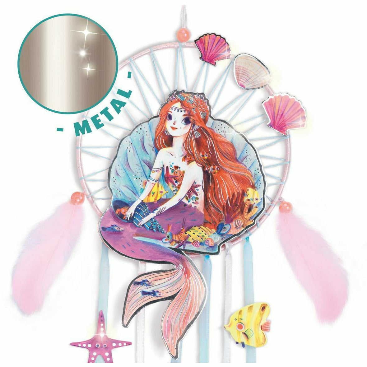 Djeco | Do it yourself: Traumfänger zum Basteln Süße Meerjungfrau