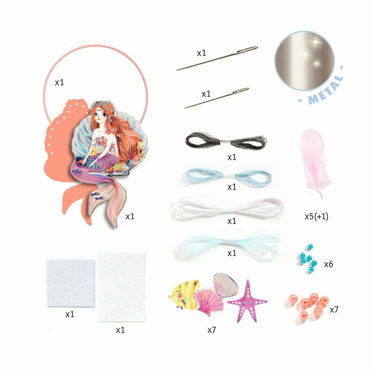 Djeco | Do it yourself: Traumfänger zum Basteln Süße Meerjungfrau