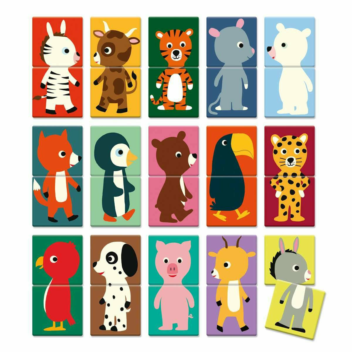 Djeco | Lernspiele: Memo Animo-puzzle