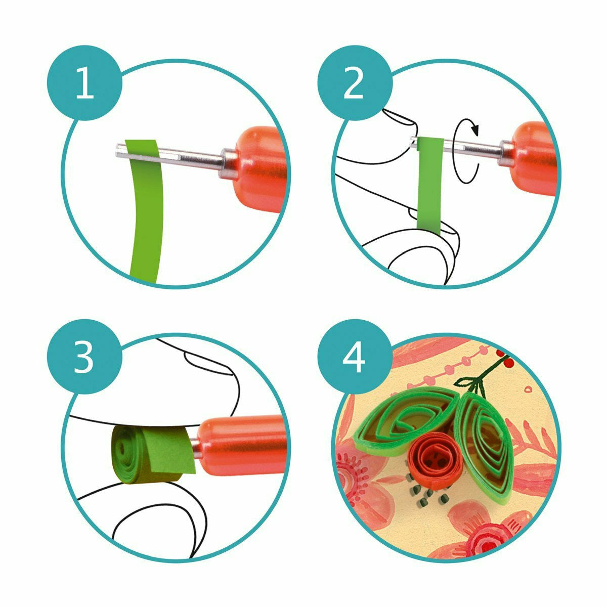 Djeco | Workshop Quilling: Petticoat scrolls