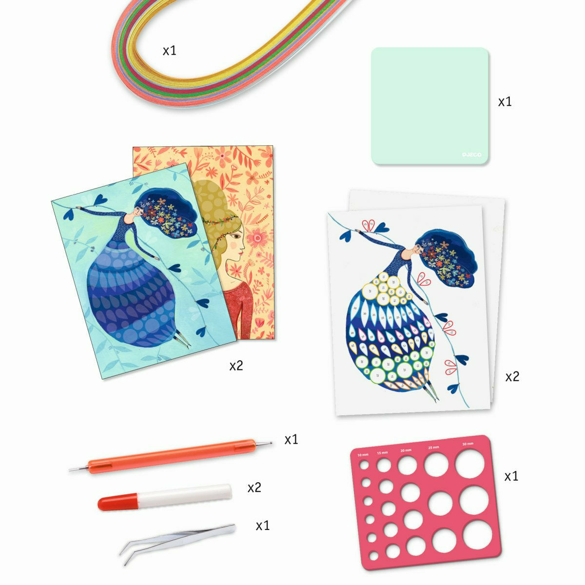 Djeco | Workshop Quilling: Petticoat scrolls