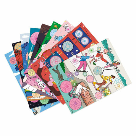 Djeco | Zeichnen & Ausmalen: Spiralen 10 Blocks