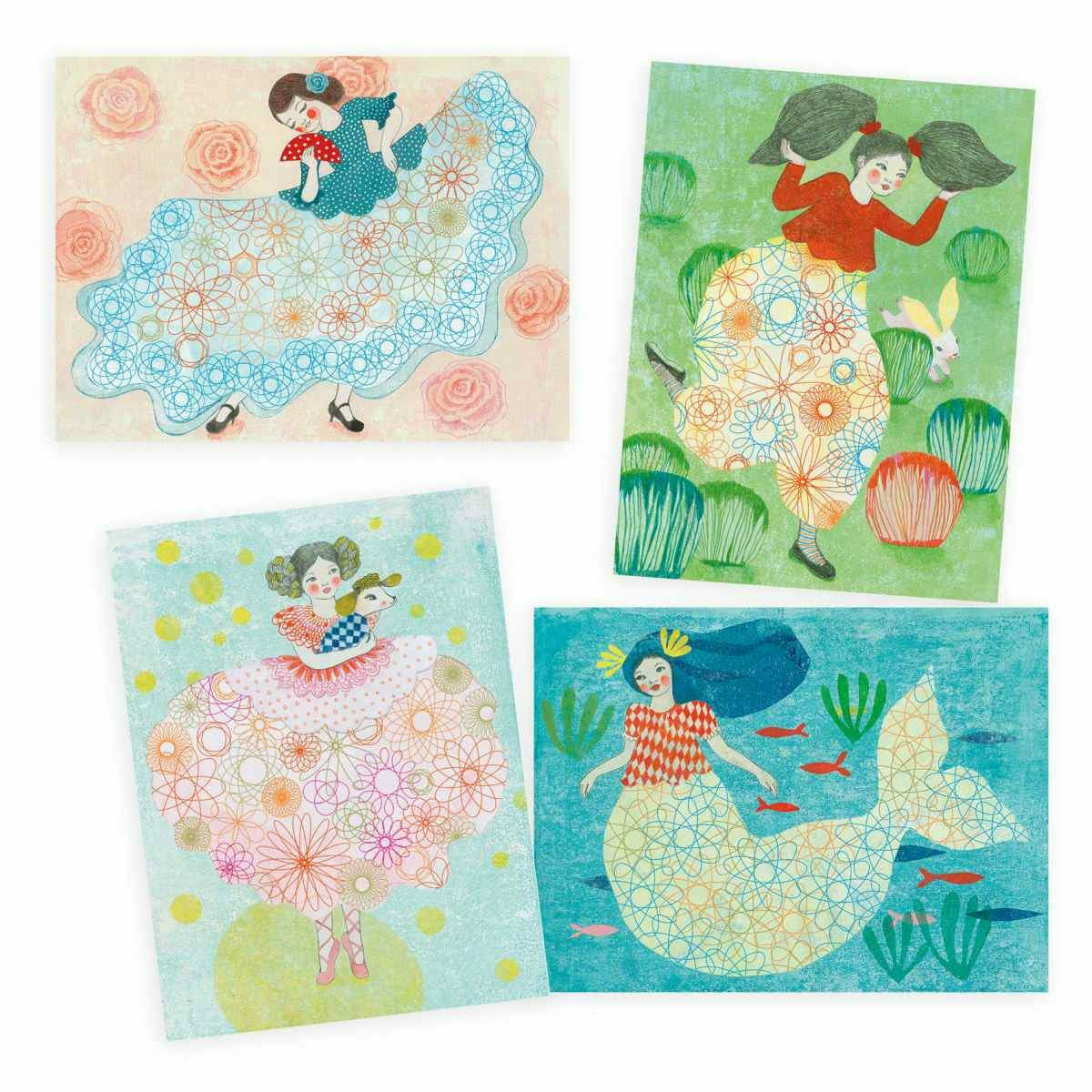 Djeco | Spiralen: Kleidungsmuster