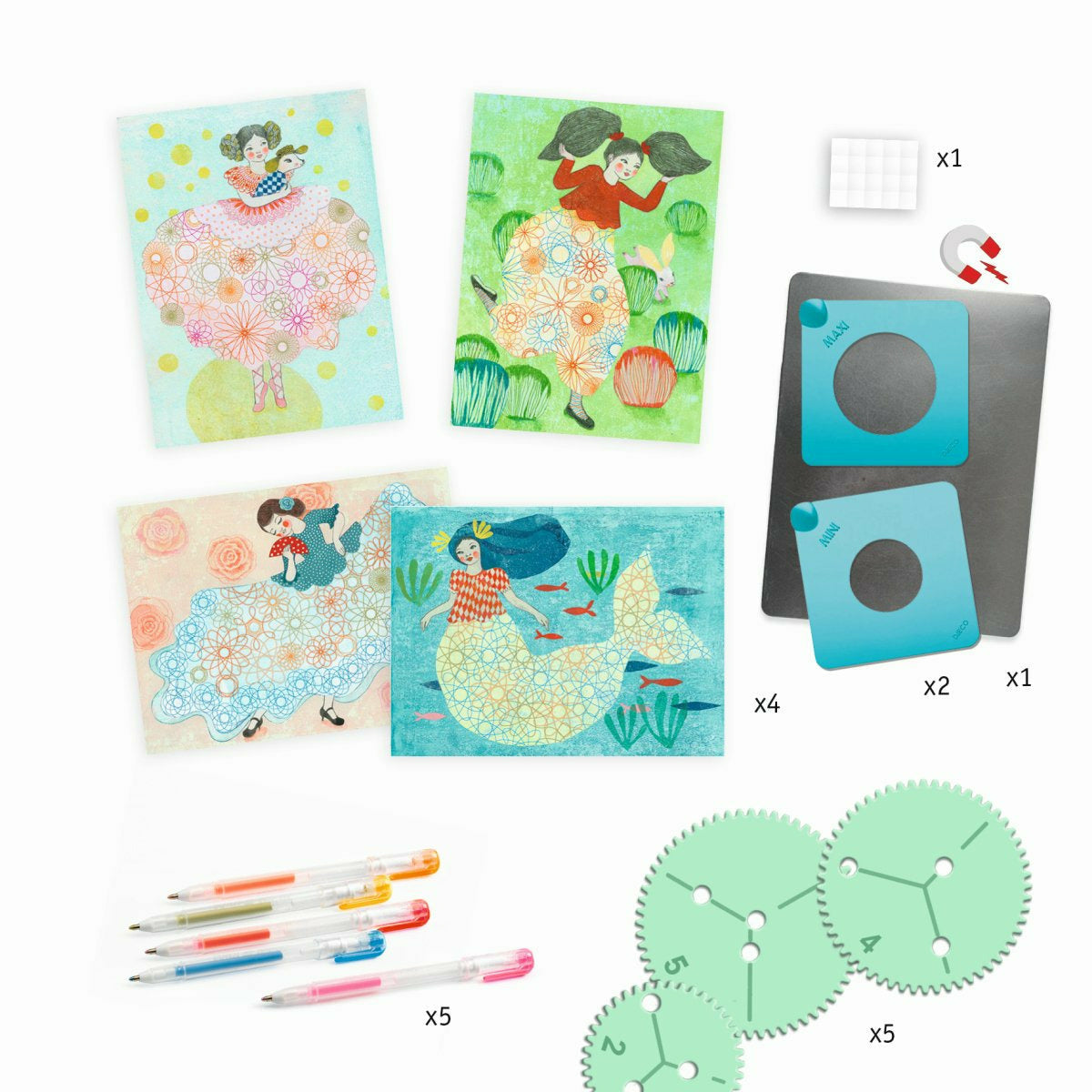 Djeco | Spiralen: Kleidungsmuster