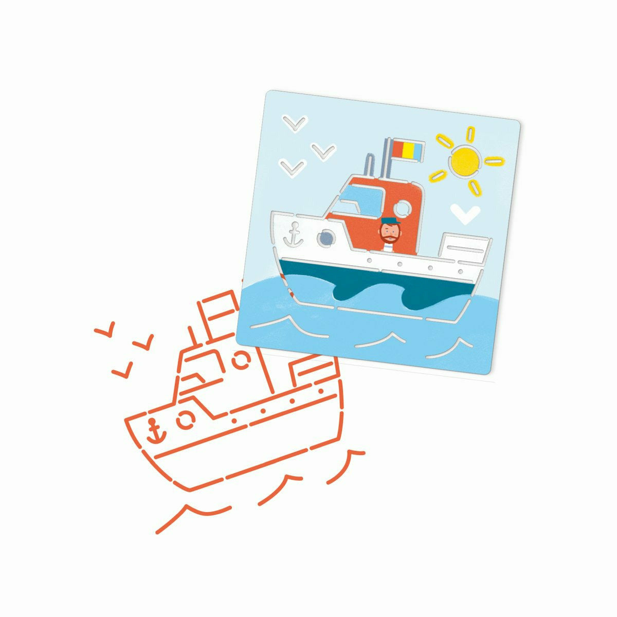 Djeco | Schablonen: Transport & Co