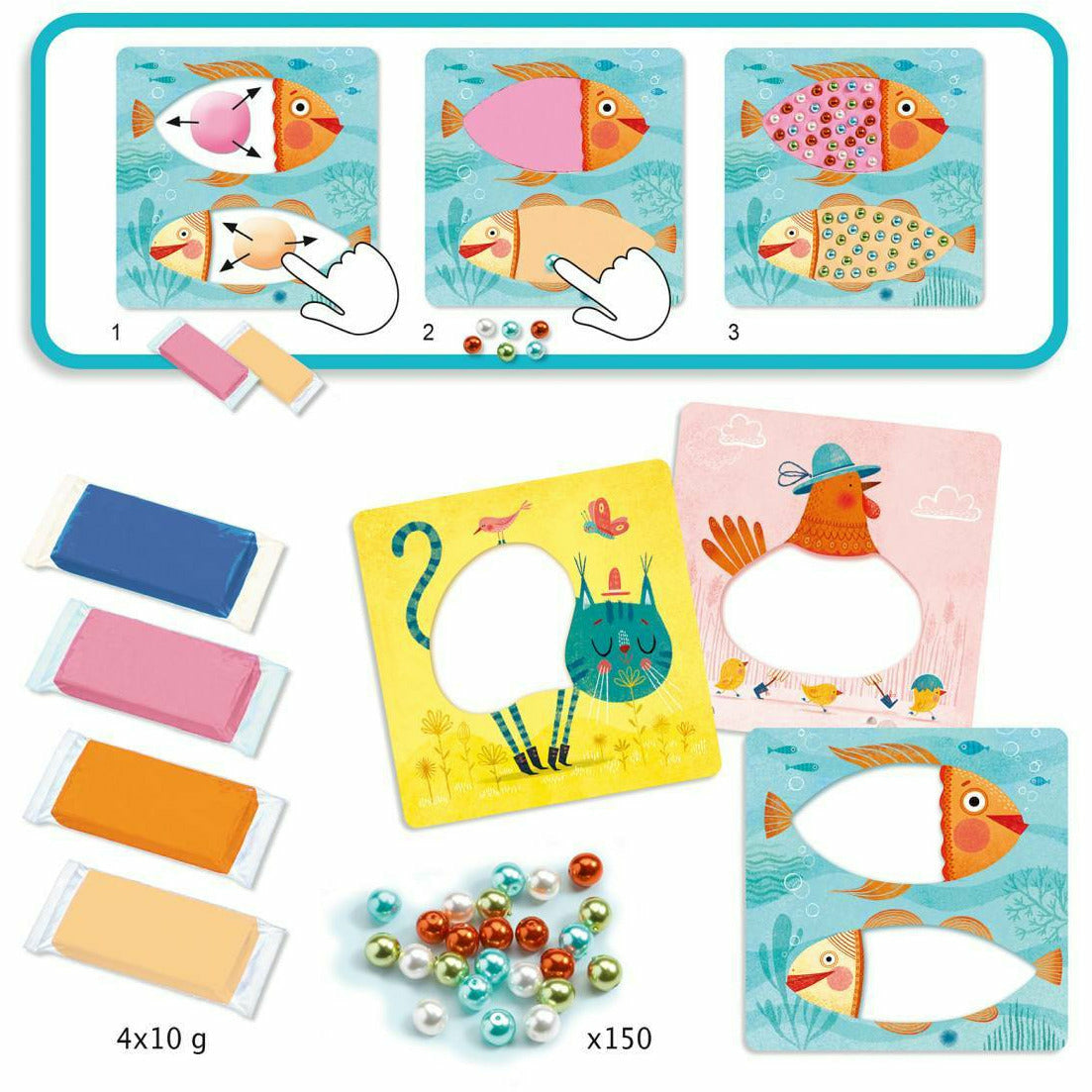 Djeco | Kollagen für die Kleinen: Perlenmosaike