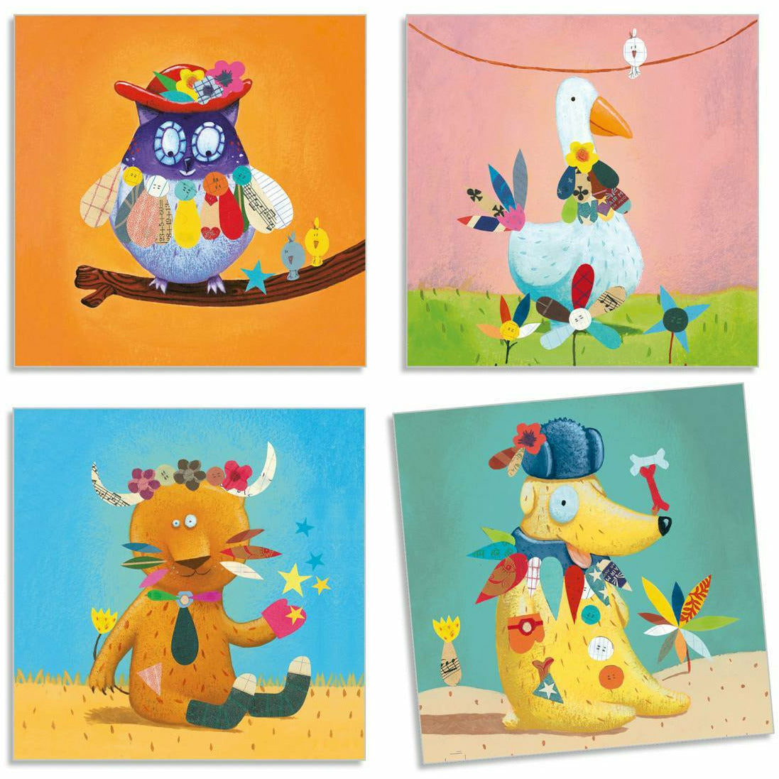 Djeco | Sticker 3-6: Stickerbild Tiere