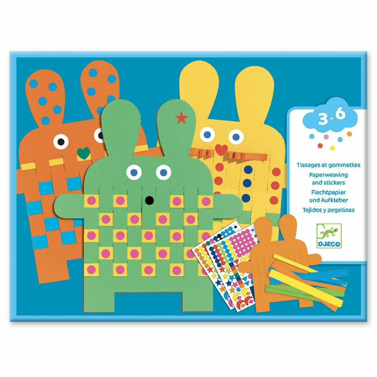 Djeco | Papierweben: 6 Hasen