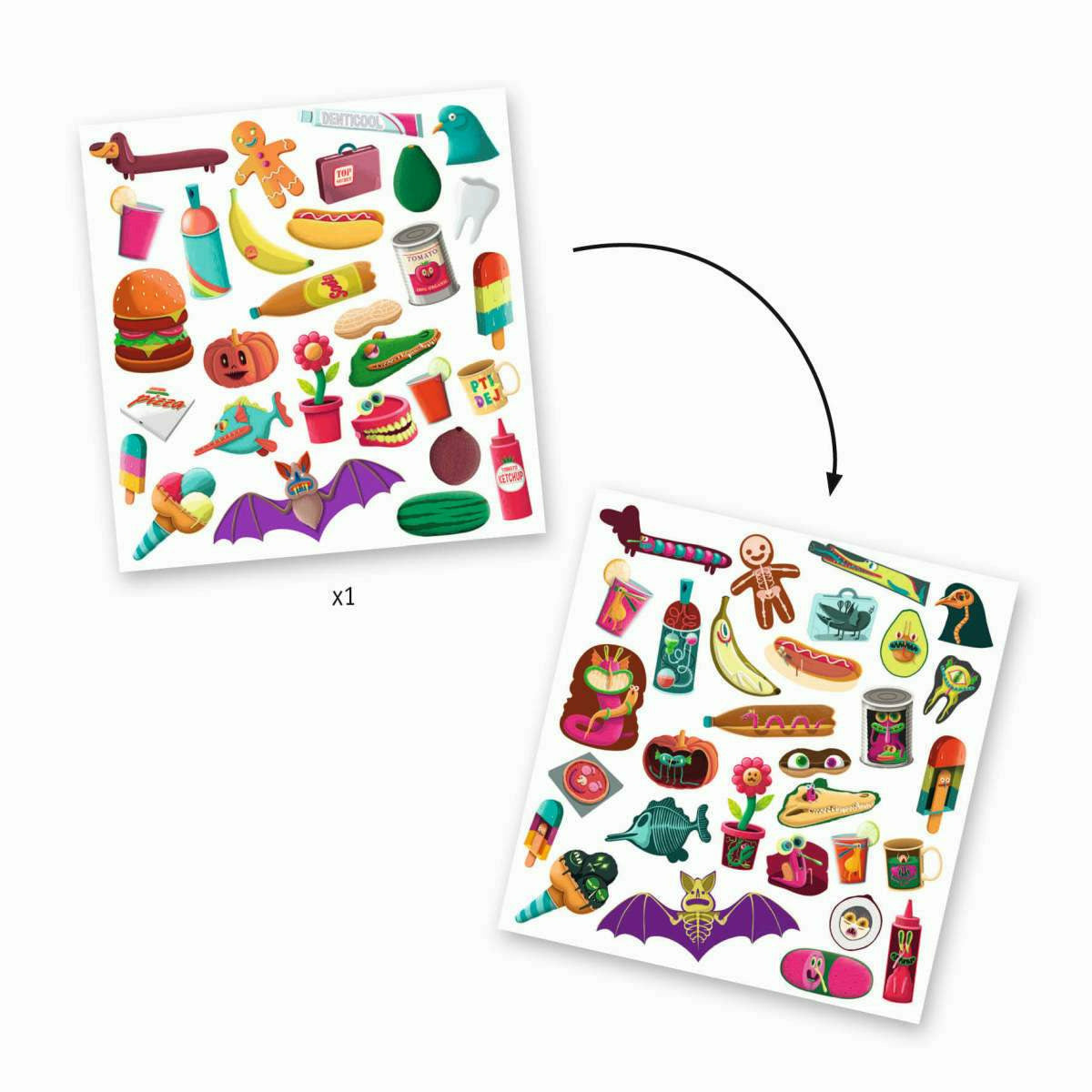 Djeco | Sticker: Röntgenstrahlen