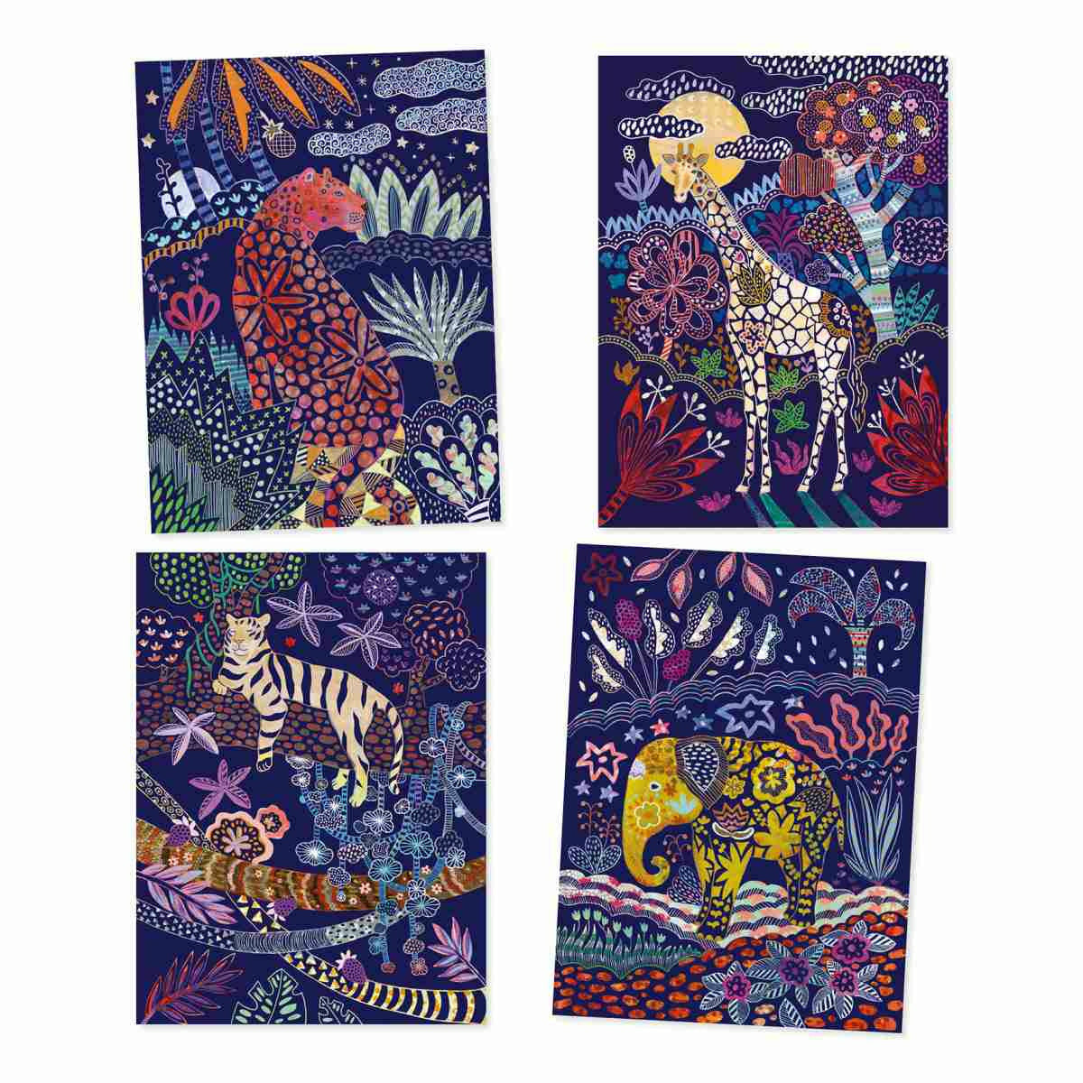 Djeco | Kratzbilder: Reicher Dschungel