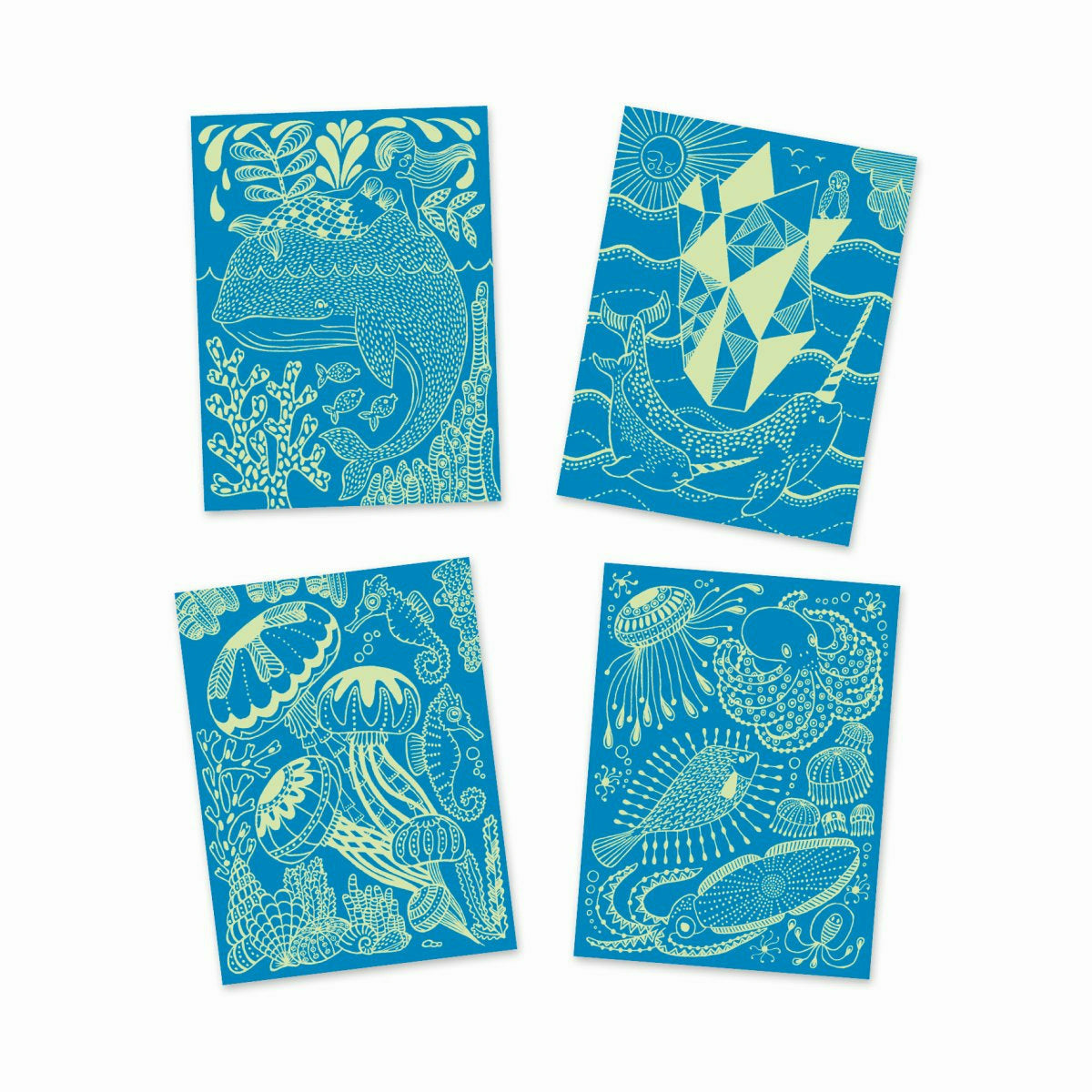 Djeco | Kratzbilder: Meeresleben