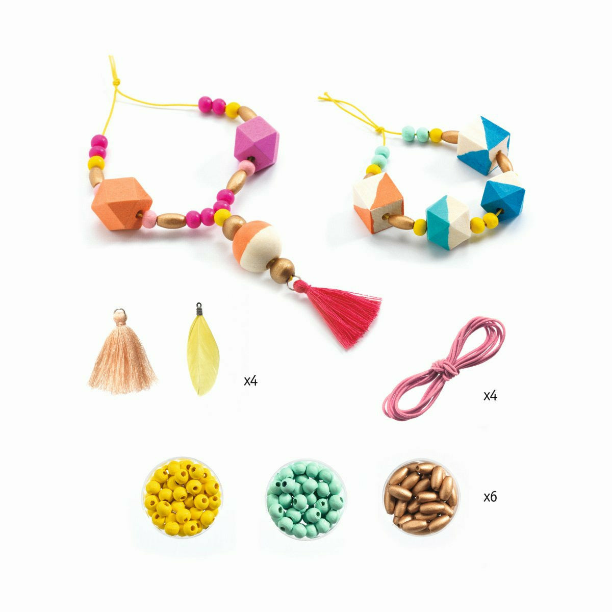 Djeco | Schmuck basteln: Perlen und Würfel