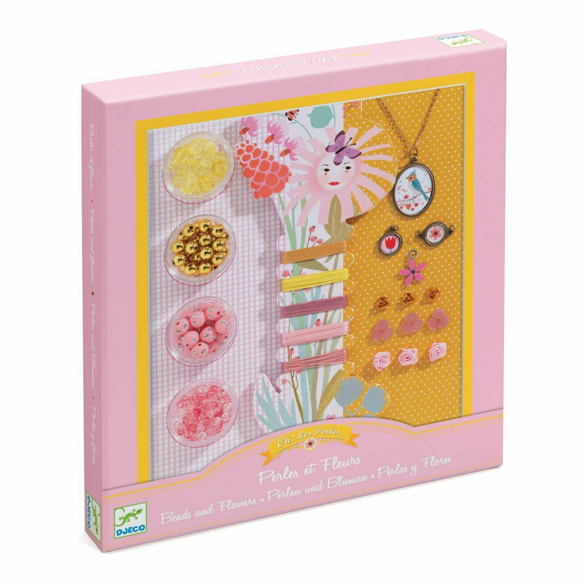 Djeco | Schmuck basteln: Perlen und Blumen
