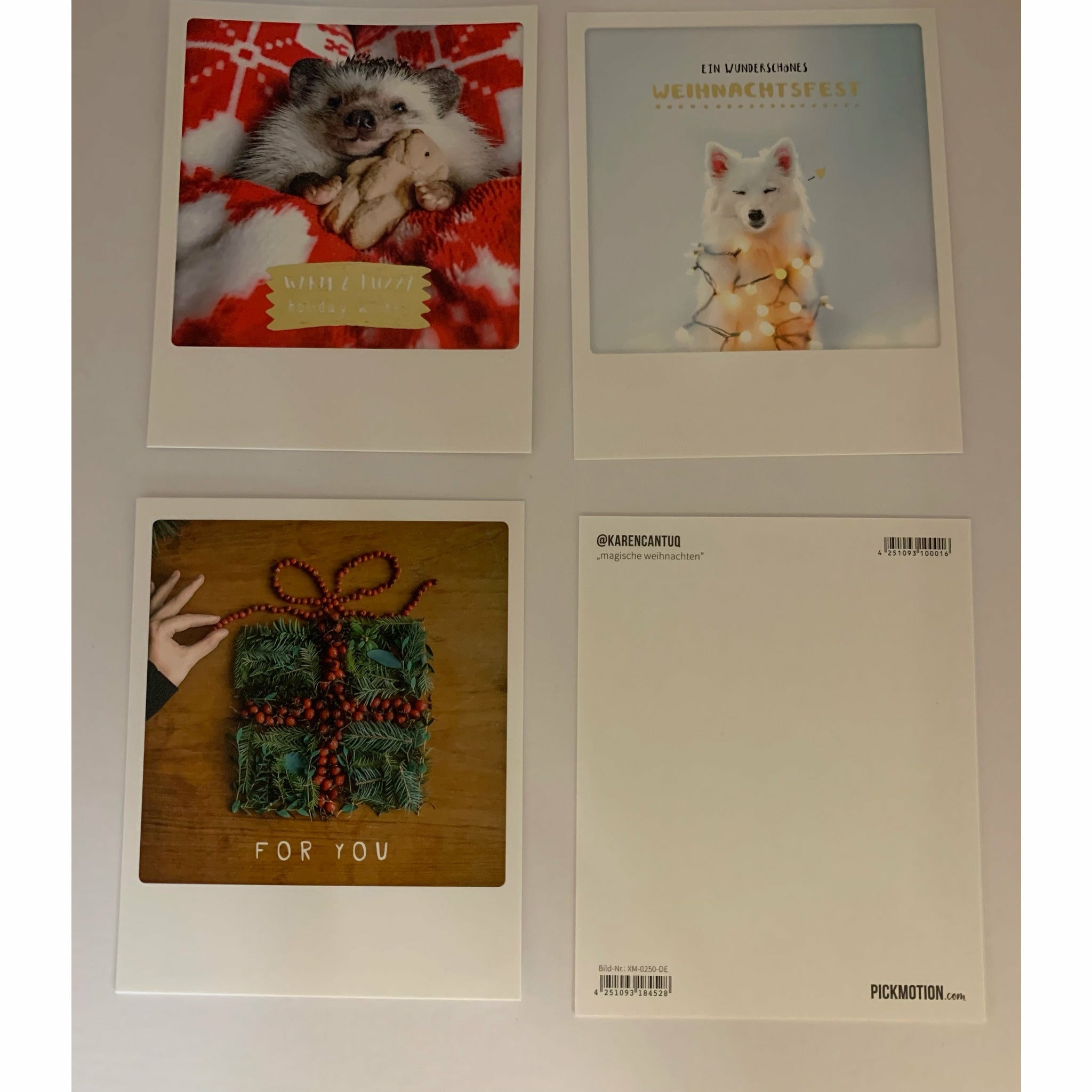 Pickmotion Weihnachtskarten Set2 - 4tlg