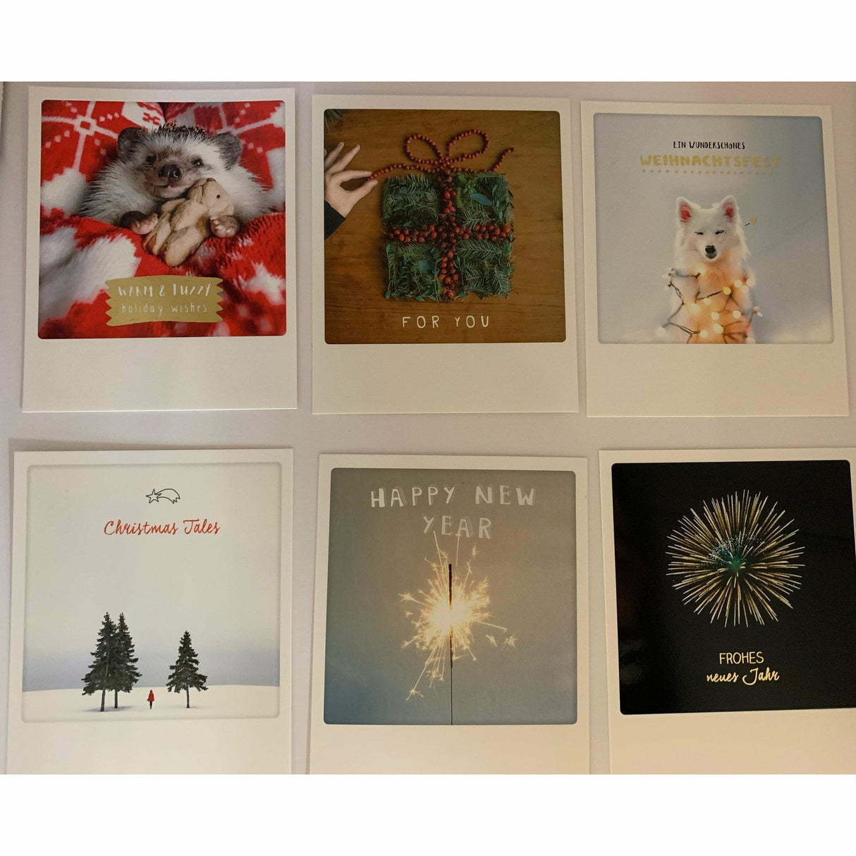 Pickmotion Weihnachts-/Neujahrskarten Set4 - 6tlg