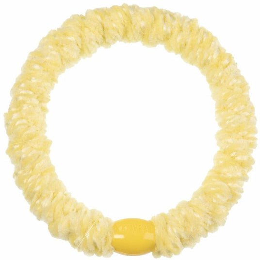 Kknekki | Haargummi - velvet light yellow | Samt hellgelb