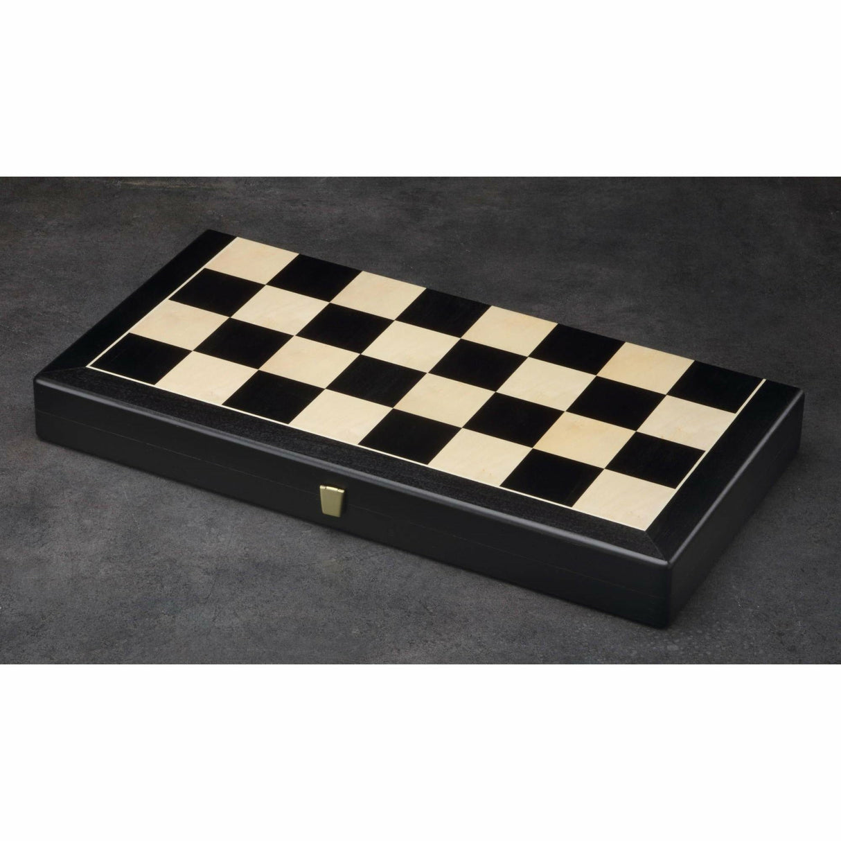 Schachkassette in Schwarz/Ahorn, Feldgröße 35mm