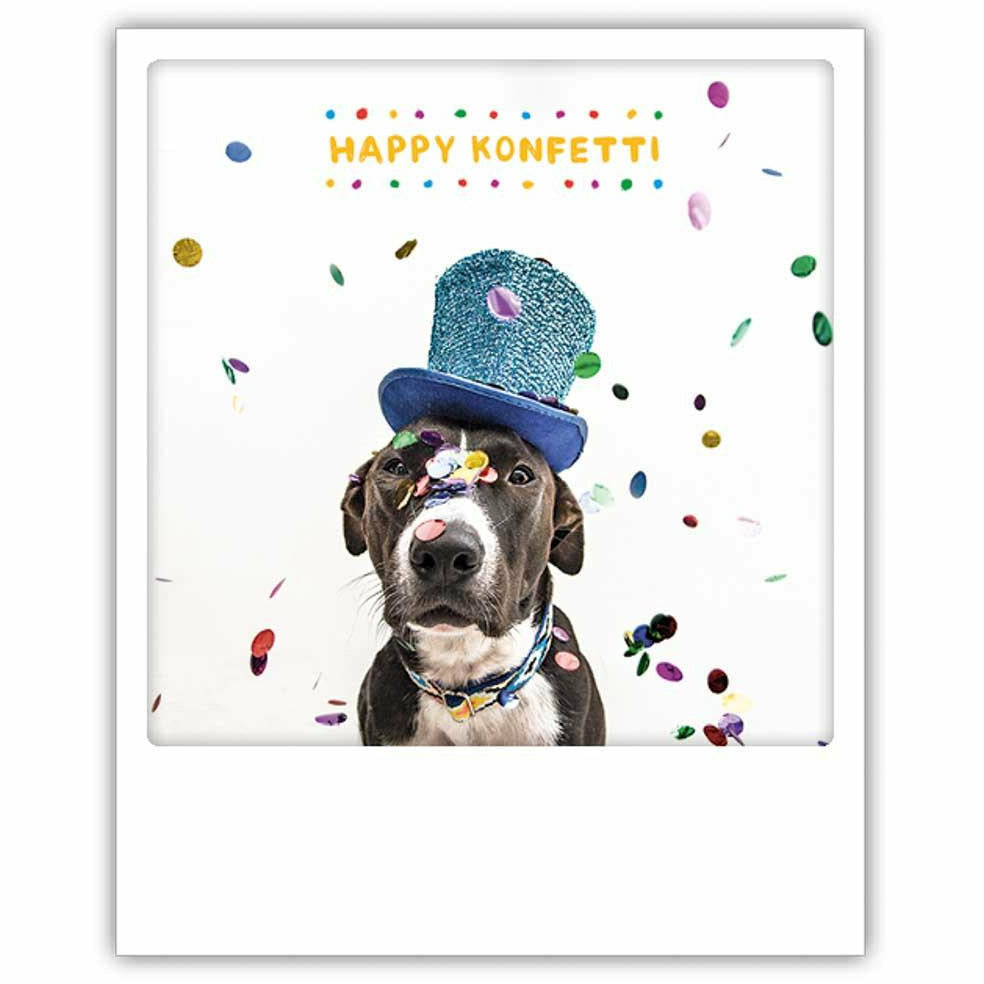 Postkarte | happy konfetti