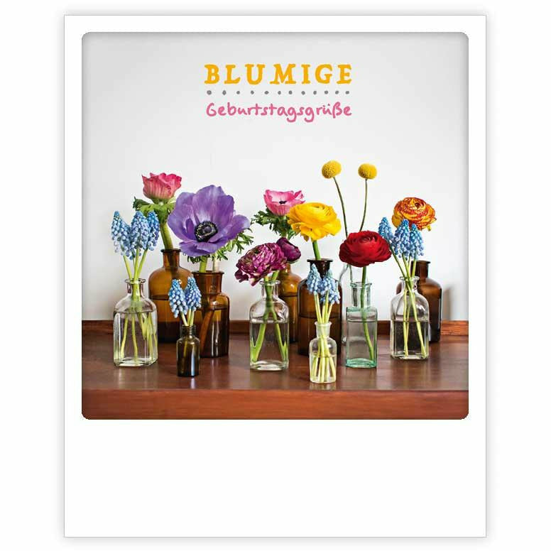 Postkarte | blumige grüße