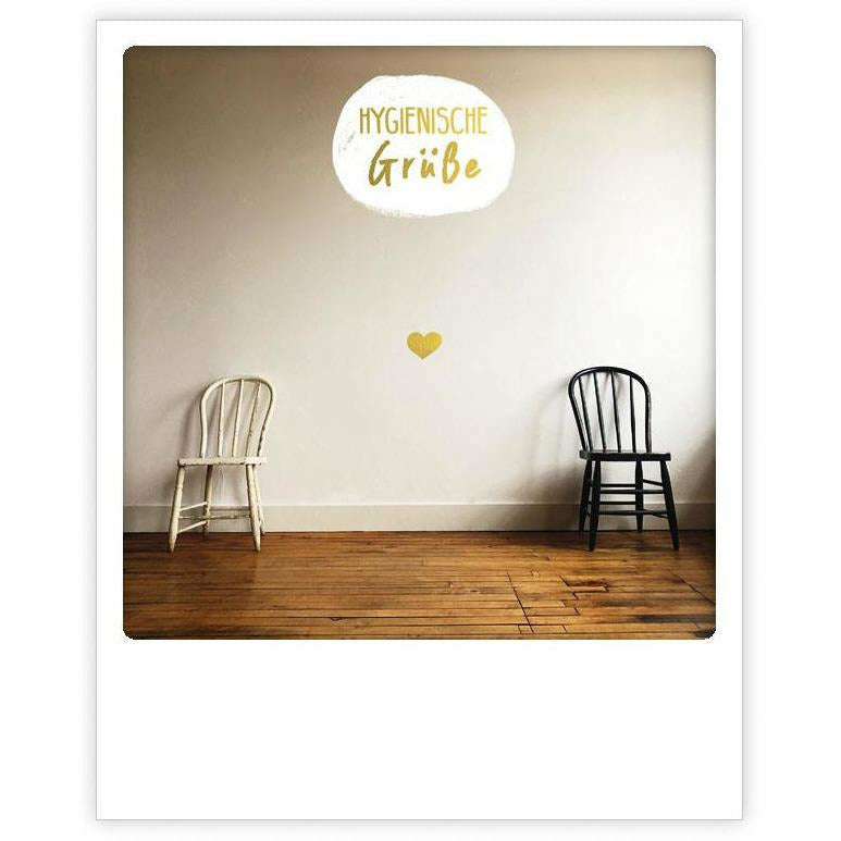 Postkarte | hygienische grüße
