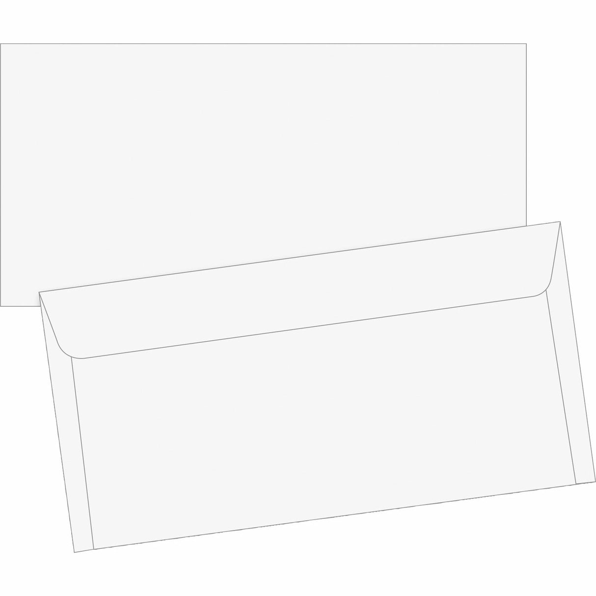 Briefumschlag DIN Lang gumm. ws