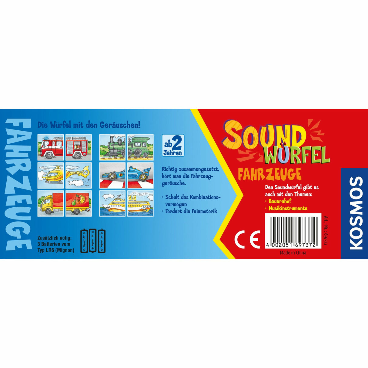KOSMOS | Soundwürfel Fahrzeuge