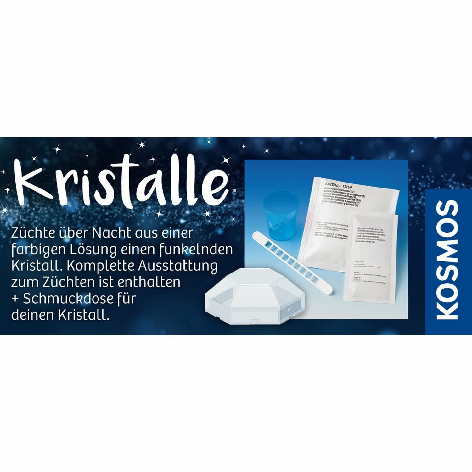 Blaue Kristalle selbst züchten