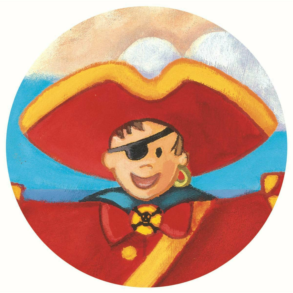 Djeco | Formen Puzzle: The pirate and his treasure - 36 Stk.