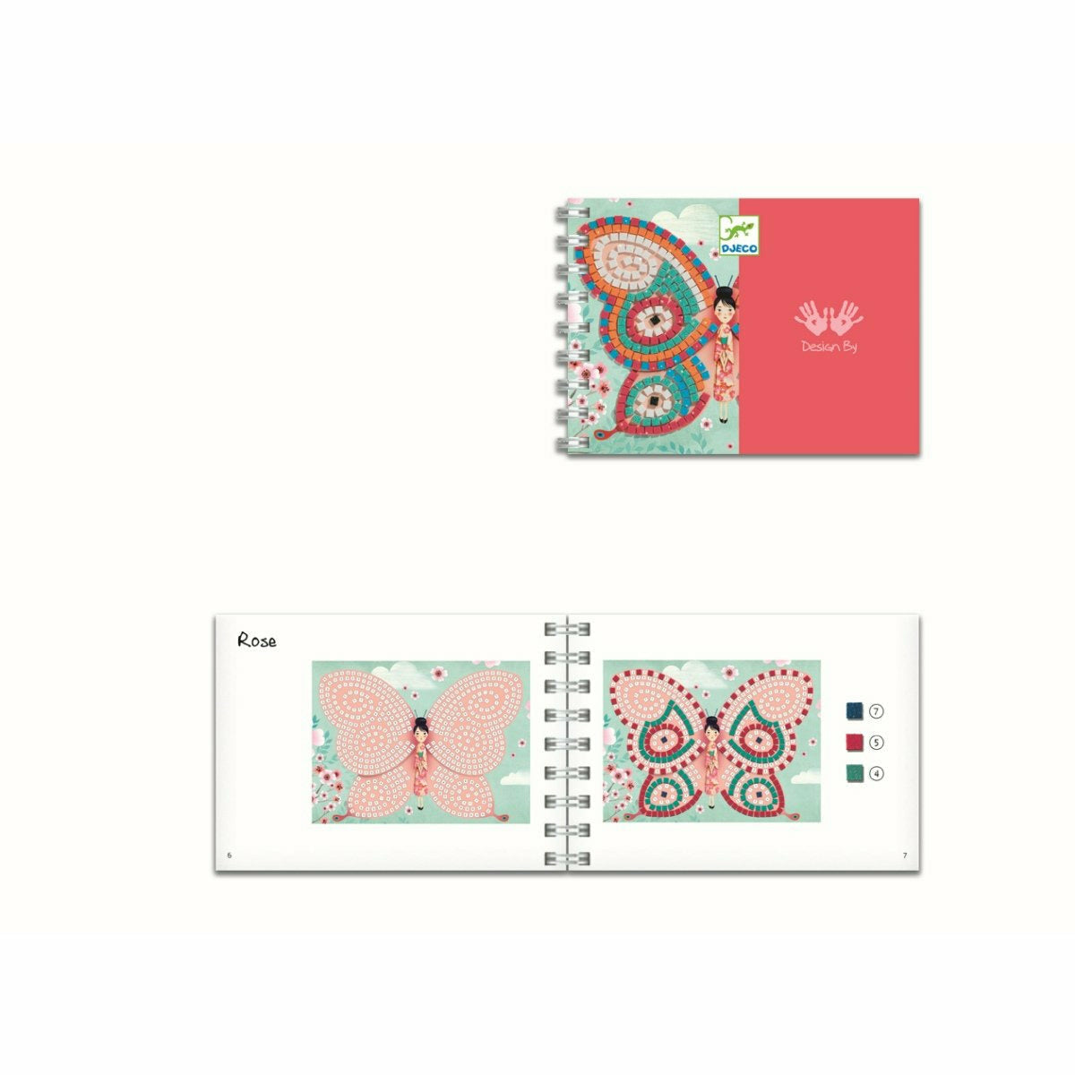 Djeco | Mosaike: Glitzer Schmetterlinge