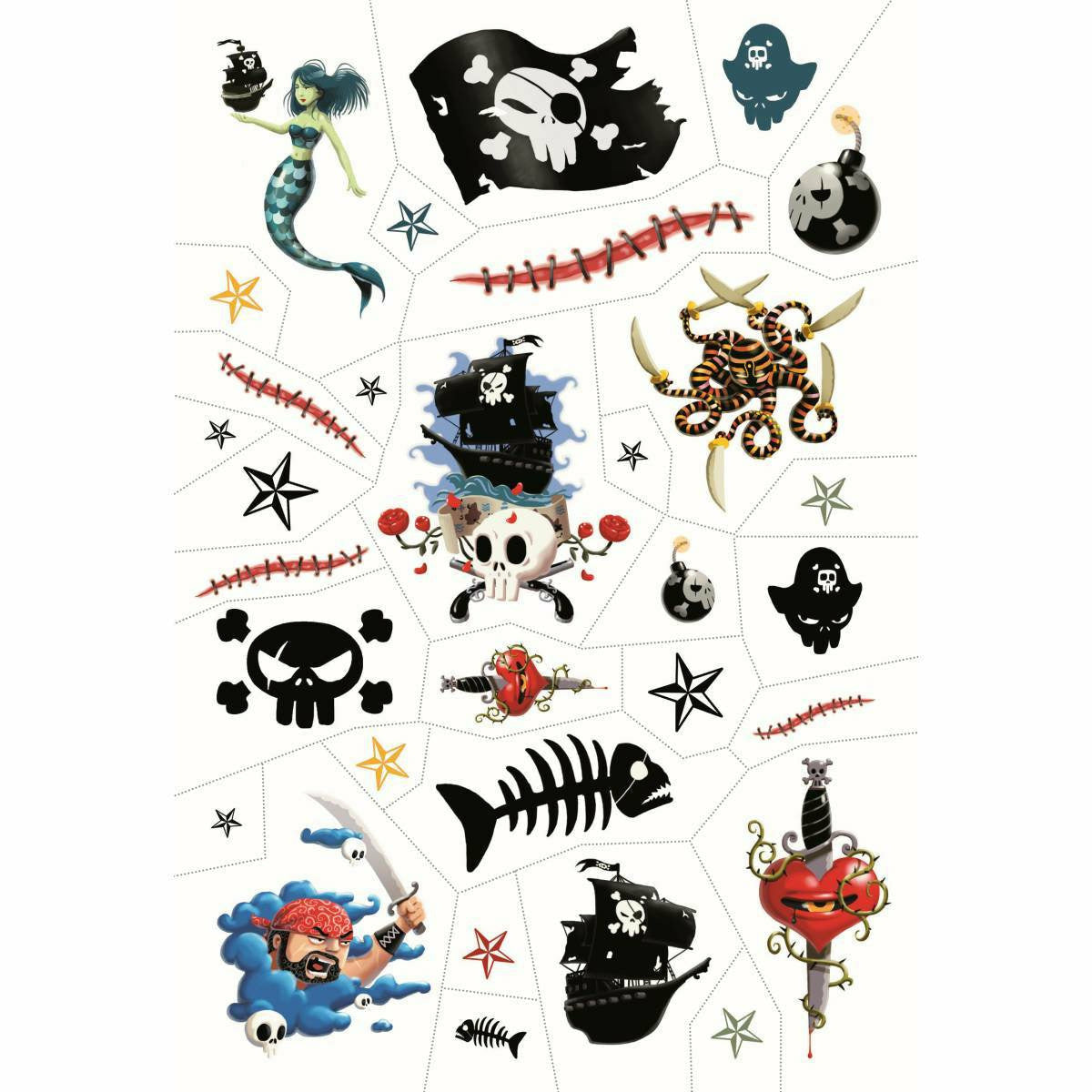 Djeco | Tattoos: Pirates