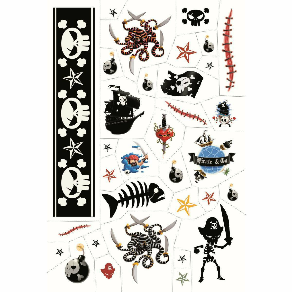 Djeco | Tattoos: Pirates