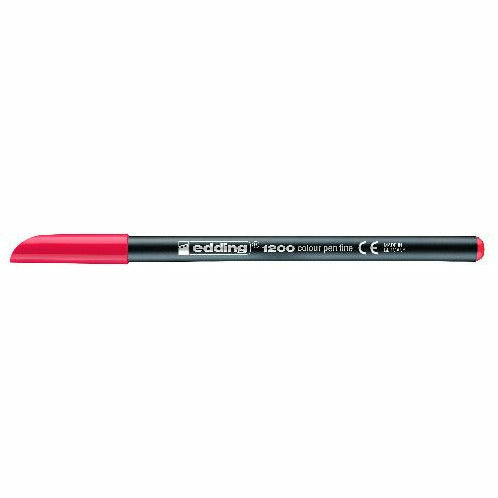 Fasermaler edding 1200 colourpen, 1 mm, rot