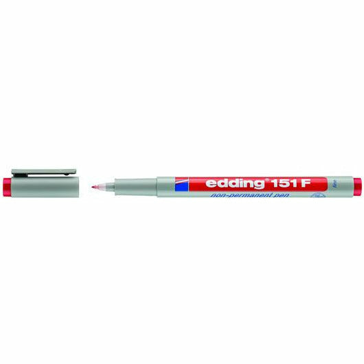 Non-permanent Pen edding 151 F, 0,6 mm, rot