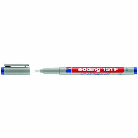 Non-permanent Pen edding 151 F, 0,6 mm, blau