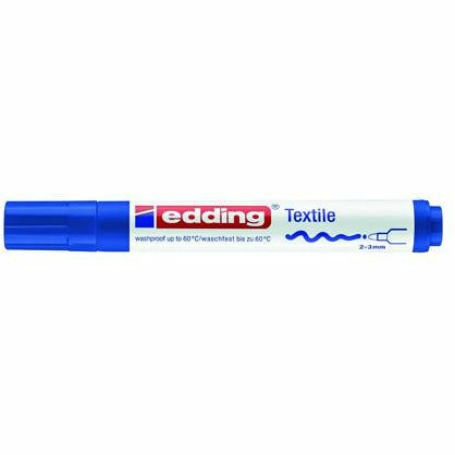 Textilmarker edding 4500 creative, Rundspitze, 2-3 mm, blau