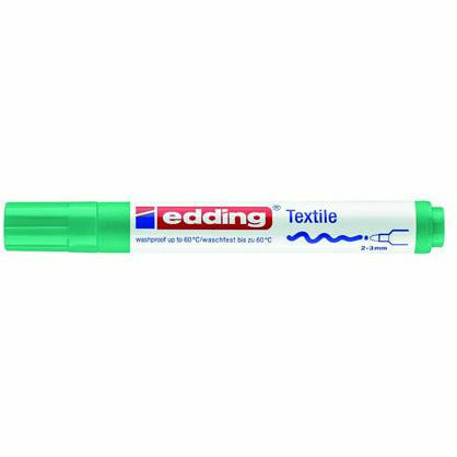 Textilmarker edding 4500 creative, Rundspitze, 2-3 mm, blassgrün