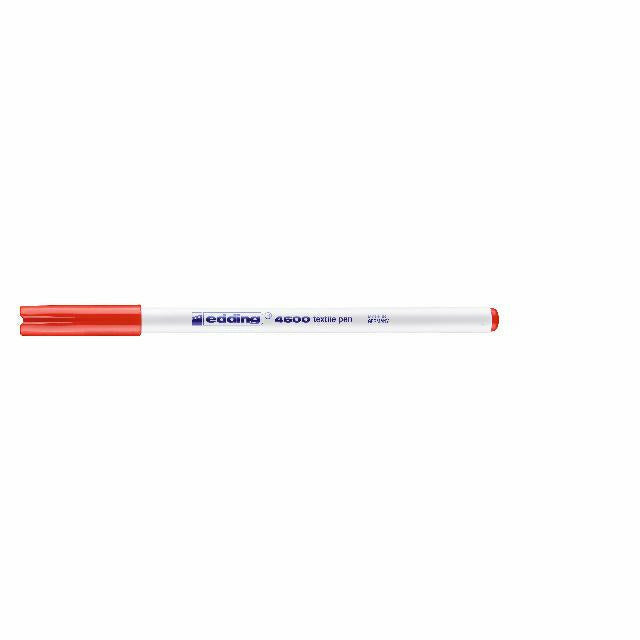 Textilpen edding 4600, Rundspitze, 1 mm, rot