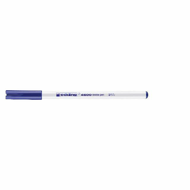 Textilpen edding 4600, Rundspitze, 1 mm, blau