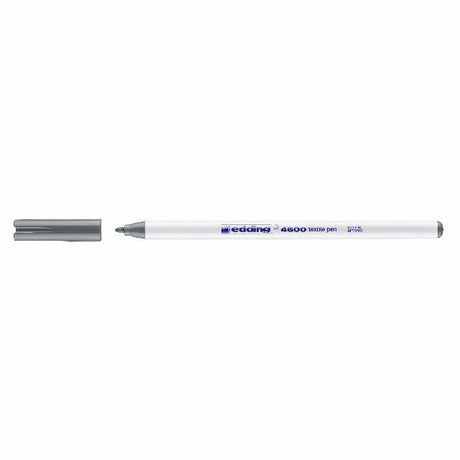 Textilpen edding 4600, Rundspitze, 1 mm, grau