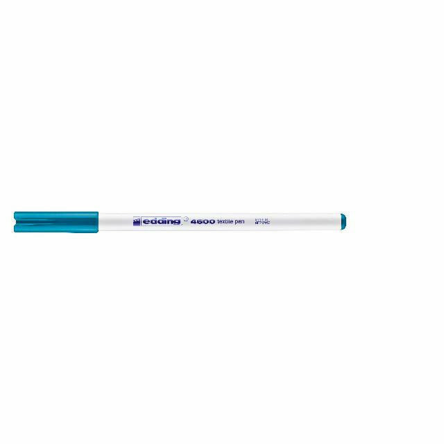 Textilpen edding 4600, Rundspitze, 1 mm, orientblau